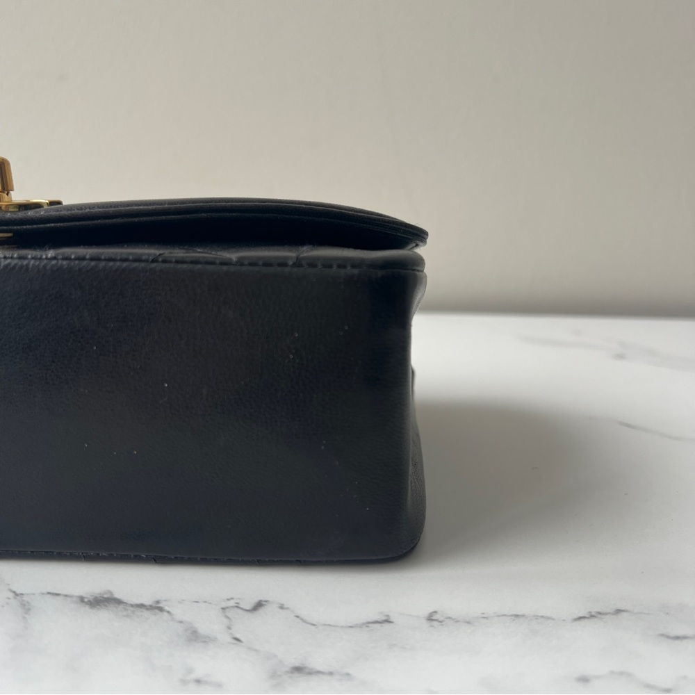 Chanel Black Quilted Shoulder Bag with Gold Accents - Picture 7 of 10